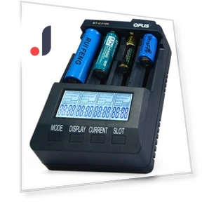 Digital Smart 4-Slot LCD Charger — Chargers, chest