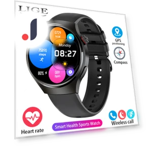 Smart Watch HD with Full Touch Screen — Wearable Accessories, LIGE