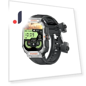 Smart Watch with Bluetooth Earbuds — Wearable Accessories, Rainbuvvy