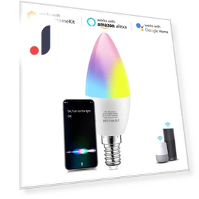 Smart Wi-Fi RGB LED Candle Bulb — LED, Refreshing Home