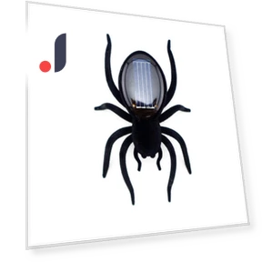 Solar-Powered Spider Robot Educational Toy — Solar Power, Ice Beauty