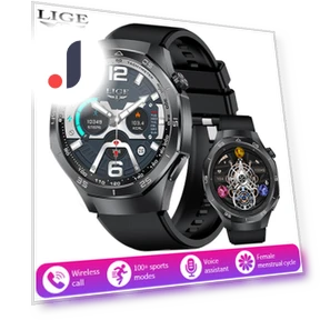 Bluetooth Call Waterproof Smart Fitness Watch — Smartwatches, LIGE
