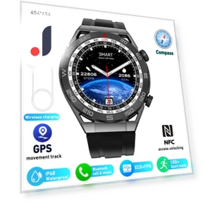 ECG+PPG NFC Bluetooth Call Smartwatch GPS Sports Track — Smartwatches, Tiktop2