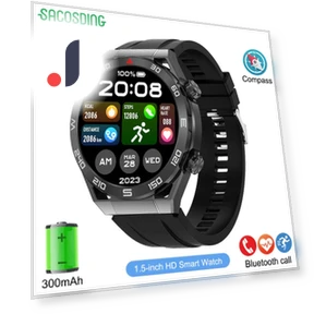 Men's Smart Watch with Bluetooth Calling and GPS Tracking — Wearable Accessories, SACOSDING