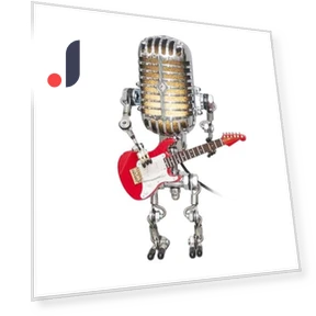 Retro Robot Microphone Night Light — Desk, Exquiste life