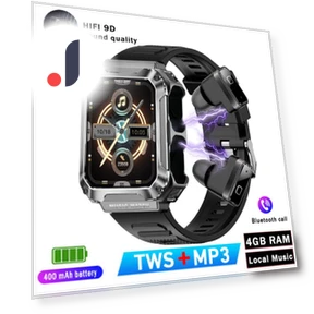 Smart Watch 3-in-1 with Wireless Headset — Smartwatches, Tiktop2