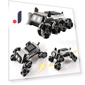 2.4G RC Car 8-Wheel Robot Dog Stunt Vehicle — Remote Control Cars, Tiktkkkk