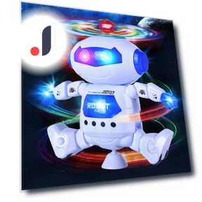 Kids Robot Rotating Dance Toy with Music and LED Light — Interactive Learning Devices, Dogwoodc