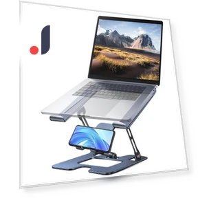Laptop Stand with Smartphone Holder — Stands, YRstudio