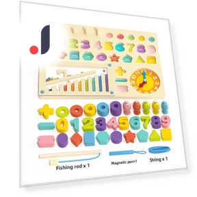 Montessori Wooden Puzzle Board — Educational Timepieces, TinyJoy
