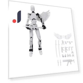 Multi-jointed Movable Transformer Robot with Wings — Dolls & Figures, Auto Stuff
