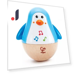 Penguin Musical Tumbler Toy — Infant & Early Childhood Playthings, TinyJoy