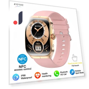 Smart Watch with NFC AMOLED Display — Smartwatches, QLY Online
