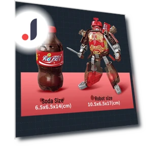 Transformable Robot Toy from Soda Bottle — Construction Kits, Super Go
