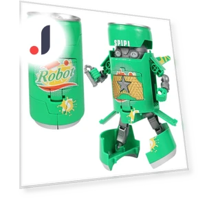 Transforming Internet Celebrity Cola Robot Mecha Toy — Interactive Figures & Robots, Super Go