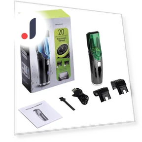 Wireless Men's Beard Trimmer — Nose & Ear Trimmers, Light makeup
