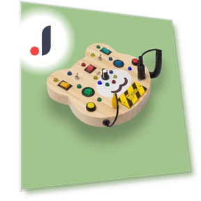 Wooden LED Light Sensory Switch Board — Infant & Early Childhood Playthings, Super Go