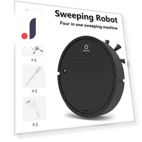 4-in-1 Sweeping Robot for Floor Washing and Vacuuming — Smart Cleaning Robots, Trendy Accessorie