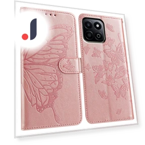Butterfly Imprinted Wallet Stand Flip Phone Cover with Strap — Flip Cases, Smartwatch 2025