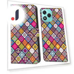 Case with Card Slot Pattern Printed TPU+PU Leather Flip Phone Cover — Smartwatch Protectors, Smartwatch 2025