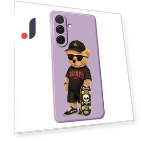 Cool Bear Pattern Printing Straight Edge TPU Phone Back Cover — Bumpers, Smartwatch 2025