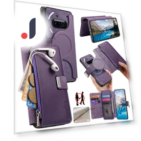 Detachable Magnetic Leather Flip Phone Cover — Flip Cases, CASENEO