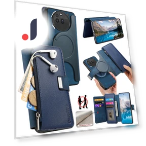 Detachable Magnetic Leather Flip Phone Cover — Smartwatch Protectors, Smartwatch 2025