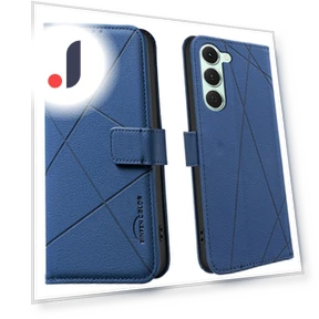 Geometry Imprinted Leather Phone Cover — Flip Cases, Smartwatch 2025