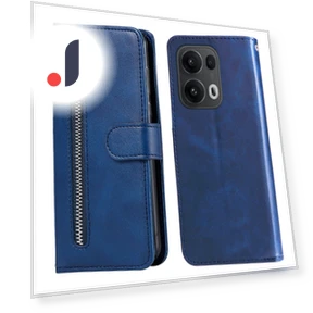Leather PU Wallet Case with Zipper Pocket and Stand — Flip Cases, Smartwatch 2025