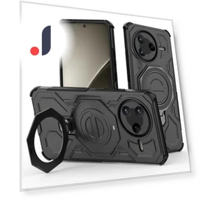 Magnetic Case with Rotating Metal Kickstand — Phone Accessories, Smartwatch 2025