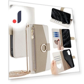 Mirror Wallet Leather Phone Cover with Chain Shoulder Strap — Phone Accessories, Smartwatch 2025