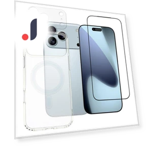 Phone Case with Tempered Glass Screen Film and Clear Lens Film — Phone Accessories, Smartwatch 2025