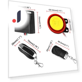 Remote Control Key Security Alarm System Anti-theft Motorcycle Bike Smart Alarm — Accessories, Auto Home Solutions
