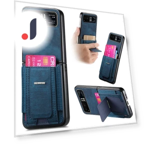 Retro Leather Back Cover with Card Holder — Flip Cases, Smartwatch 2025