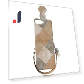 Retro Rhombus Cat Claw Clasp Phone Cover with Strap — Basic Cases, Smartwatch 2025