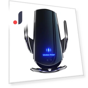 Smart Sensor Car Phone Wireless Charger — Phone Accessories, Powder Rose