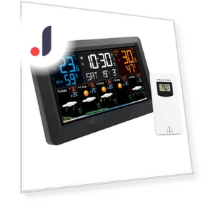 Smart Weather Station with Clock — Home Climate Control, TOMTOP JMS