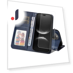 Wallet Case with Hydrogel Film and Strap — Phone Accessories, Smartwatch 2025