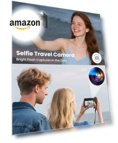 4K Digital Camera with Dual-Lens for Photography and Video — Mirrorless Cameras, Aasonida
