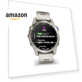 Aviator Smartwatch with GPS Moving Map — Aviation Navigation Systems, Garmin