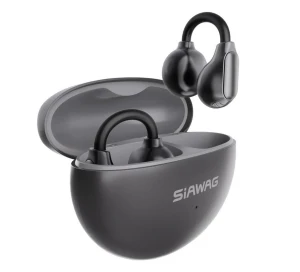 Clip On Earbuds Bluetooth 5.4 Wireless Earbuds Open Ear Bone Conduction Headphones, SIAWAG