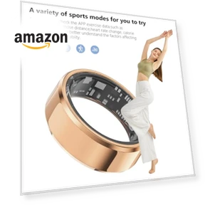 Fitness Tracker Smart Ring — Fitness & Activity Monitors, GenXenon