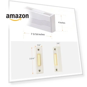 Hardwired Chime Kit with Transformer and Surface-Mount Button — Kits, Newhouse Hardware