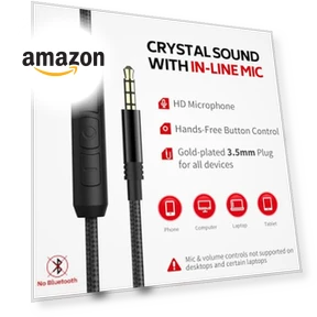 Wired Over Ear Headphones with Microphone — Over-Ear Headphones, COOSII