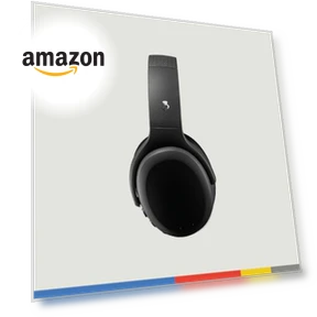 Wireless Over-Ear Bluetooth Headphones with Multi-Sensory Bass and Charging Cable — Over-Ear Headphones, Skullcandy