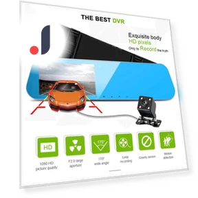Car DVR with Rearview Mirror — Rearview Cameras for Cars, LIAESMART
