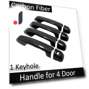 Carbon Fiber Smart Door Handle Cover — Car Door Entry Guard
