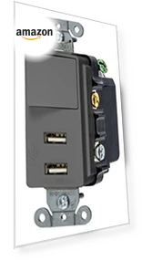 Decorator USB Switch Combination Charger — Outlet Switches, Bryant Electric