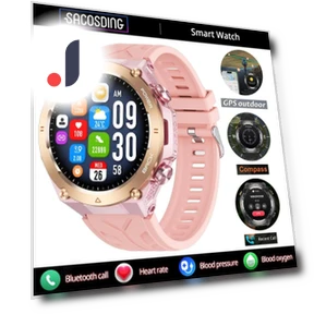 GPS Track Smart Watch with Compass, Altitude, Pressure, Sport Fitness, Bluetooth Talk — Smartwatches, SACOSDING