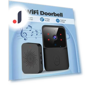 Smart WiFi Doorbell with Wireless Camera — Smart Home Security, YJMP